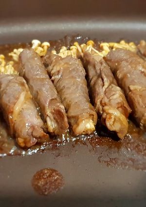 Foto resep Enoki gulung daging