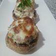 Champiñones rellenos con queso philadelphia