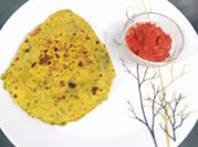 A picture of drumstick paratha