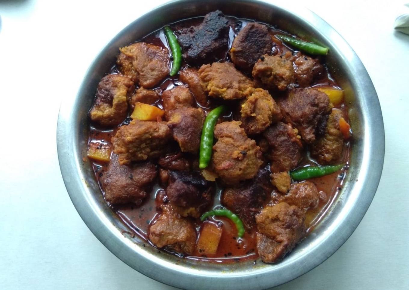 Raw banana kofta curry