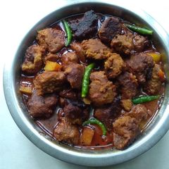 A picture of Raw banana kofta curry.