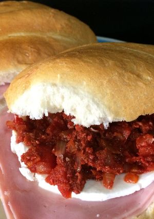 Una foto de Torta con chorizo