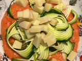 Spaghettata fredda di zucchine e fontina