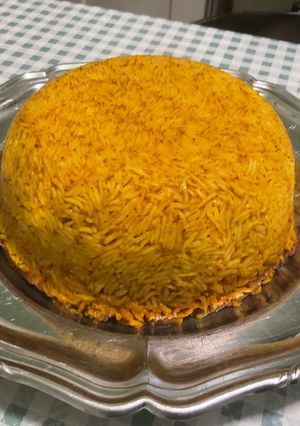 Une photo de Dôme de riz à la tomate, gingembre, ail et curcuma