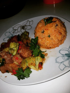 A picture of Fried cauliflower couscous.