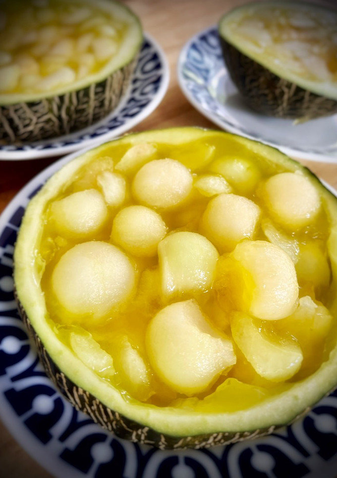 Una foto de Melón con limón
