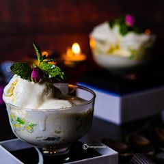 A picture of Homemade 3 Ingredient Vanilla Ice cream| No Ice cream Machine.