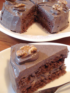 A picture of Non-Egg Dairy-Free Chocolate Cake.