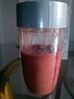 A picture of Mango Strawberry Blueberry Sorbet.