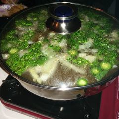 A picture of Vegetable broth Chinese hot pot.