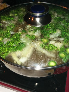 A picture of Vegetable broth Chinese hot pot.