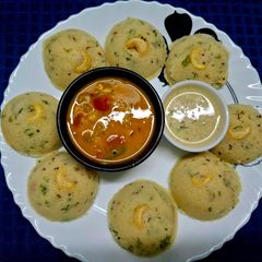 Quick Microwave Rava Idli A picture of Quick Microwave Rava Idli.