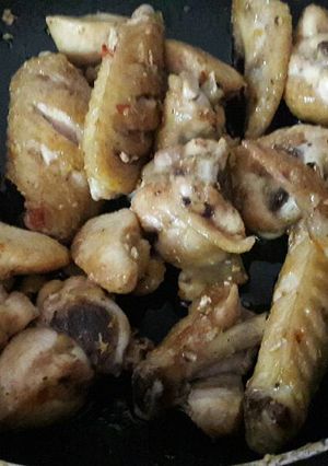 Hình của món Gà chiên mắm.