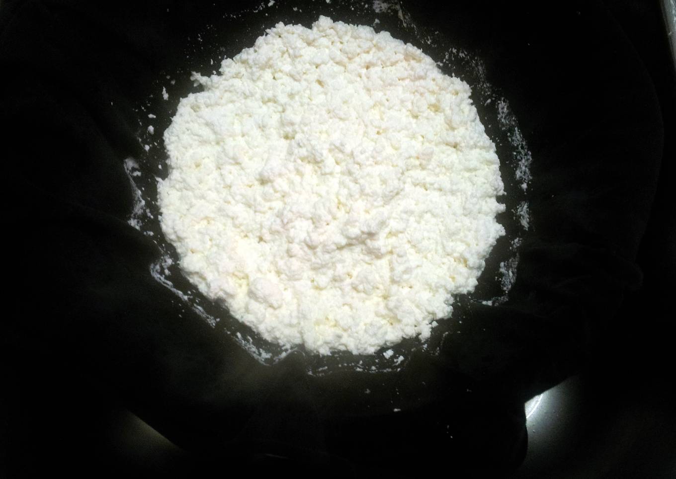 Homemade farmers cheese