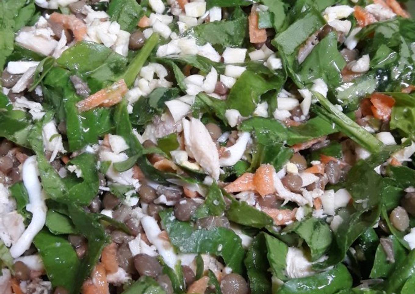 Ensalada tibia de pollo