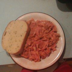 A picture of Spicy creamy hamburger stroganoff.