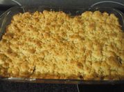 A picture of apple crumble