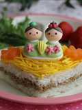 Hishimochi-Style Soboro Rice for Dolls' Festival