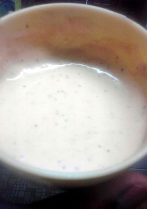 A picture of Zax Sauce (Zaxby's Chicken Finger Dipping Sauce).