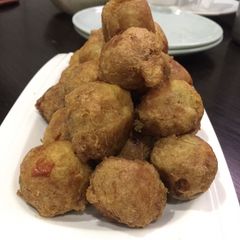 A picture of Yam & potato balls.
