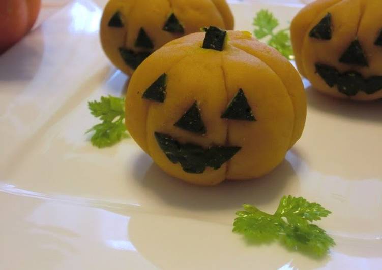 Simple Way to Make Homemade Cute Kabocha Jack-O'-Lanterns