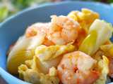 leek egg stir fry