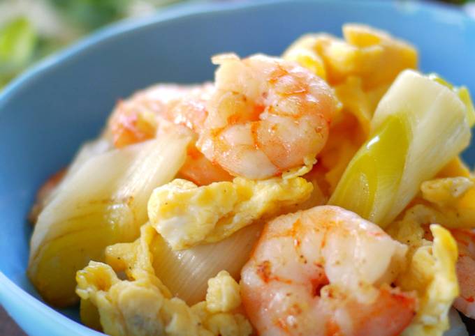 Recipe of Speedy Stir-fried Prawns with Eggs