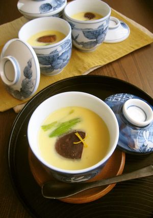 A picture of Chawan-mushi (Our Family's Golden Ratio).