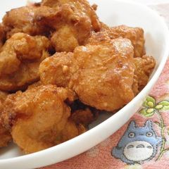 A picture of Easy and Juicy Fried Chicken with Mentsuyu.