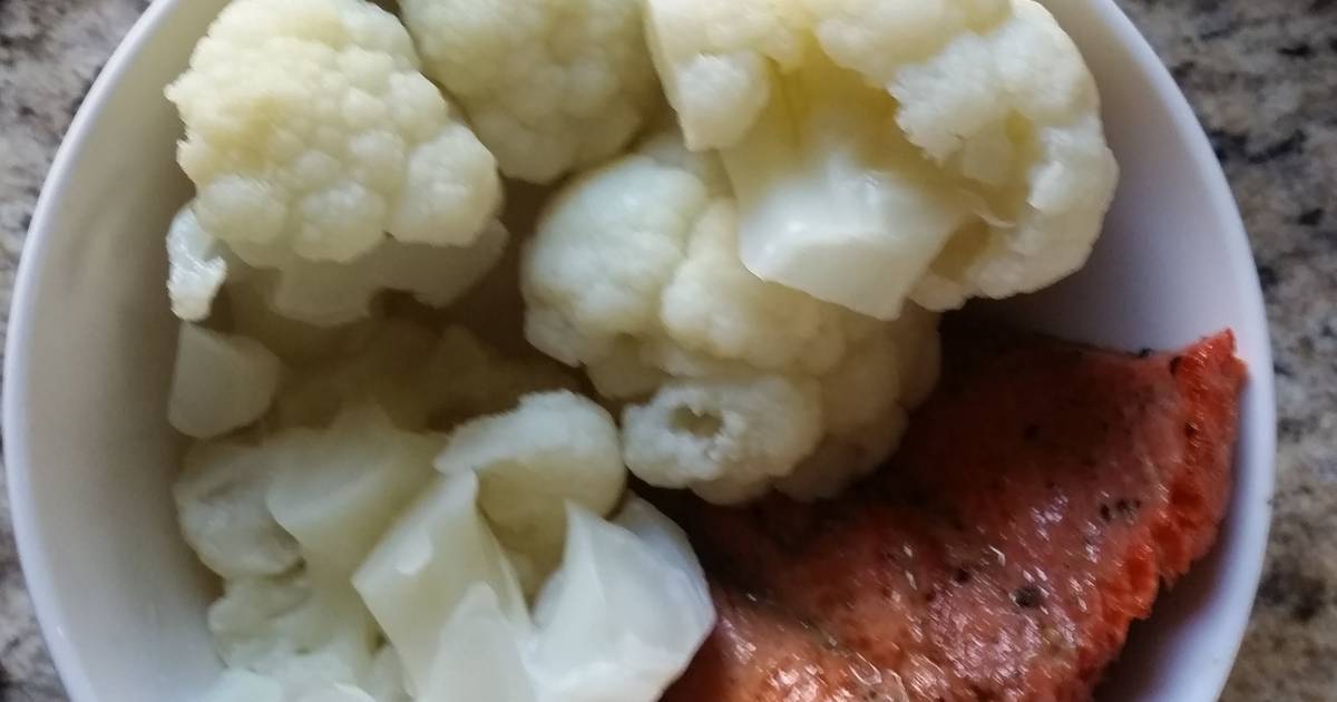 Hot Pepper Jelly Glazed Salmon & Cauliflower Recipe by nessli Cookpad
