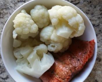 Latest Recipe Hot Pepper Jelly Glazed Salmon  Cauliflower Delicious Nutritious