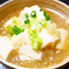 A picture of Silken Tofu Mizore Stew.