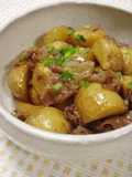 Garlic Flavoured Fried Meat & Potatoes