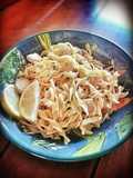 Garlic Shrimp And Chicken Pasta