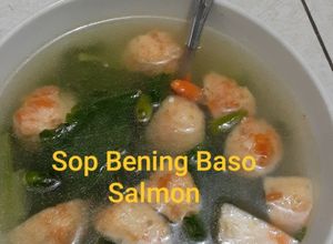 Foto resep 11. Sop bening baso salmon