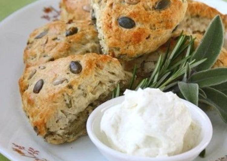 Easiest Way to Prepare Super Quick Homemade Mixed Herbs &amp; Seeds Scones