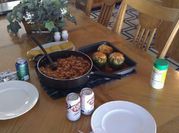 A picture of ground beef stuffed peppers