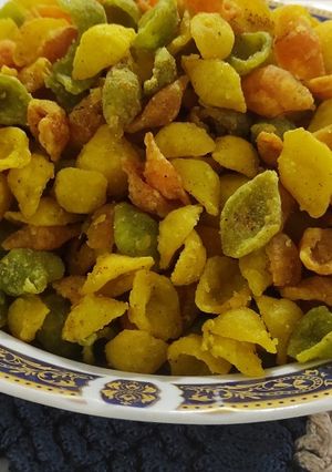 عکسی از دستور چیپس پاستا کرانچی پاستا