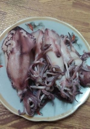 Hình của món Mực trứng hấp.