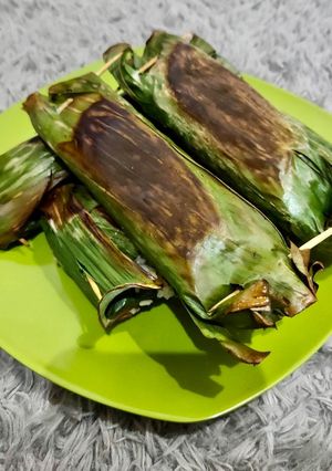 Foto resep Nasi Bakar Ayam Teri Kemangi