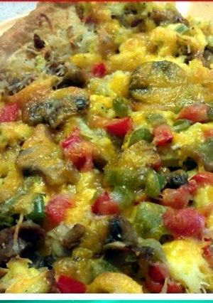 A picture of Breakfast Pizza Croissant Crust.