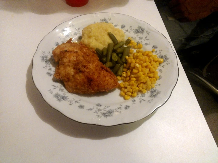 Easy Way Prepare fried chicken with mashed potatoes the Delicious Really delicious