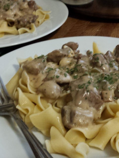 A picture of Tangy Beef Stroganoff.