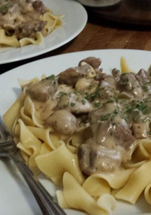 A picture of Tangy Beef Stroganoff.