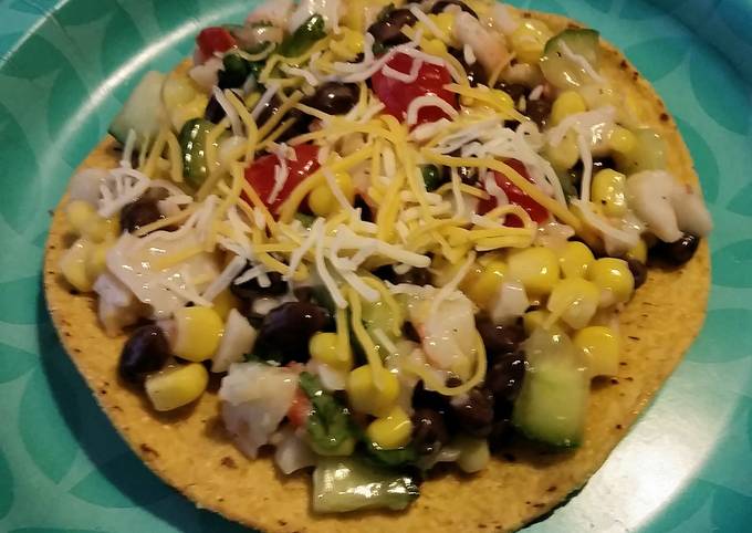 Recipe of Quick Quick and easy seafood tostadas.