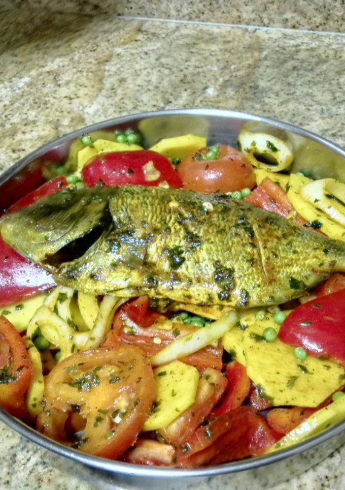 Una foto de Dorada al horno