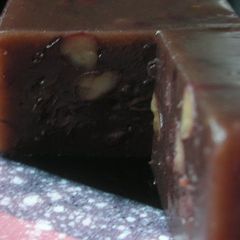 A picture of Homemade Yokan Made With Sweet Bean Paste and Kanten.