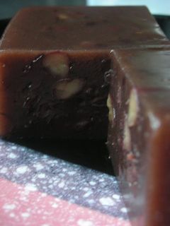 A picture of Homemade Yokan Made With Sweet Bean Paste and Kanten.