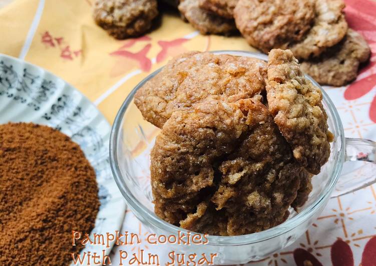 Pampkin cookies with palm sugar