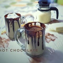 A picture of White Hot chocolate drink.